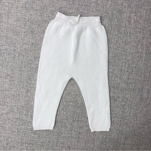 Cozy White Knit Kids Bottoms La Coqueta 3y VGUC to be safe